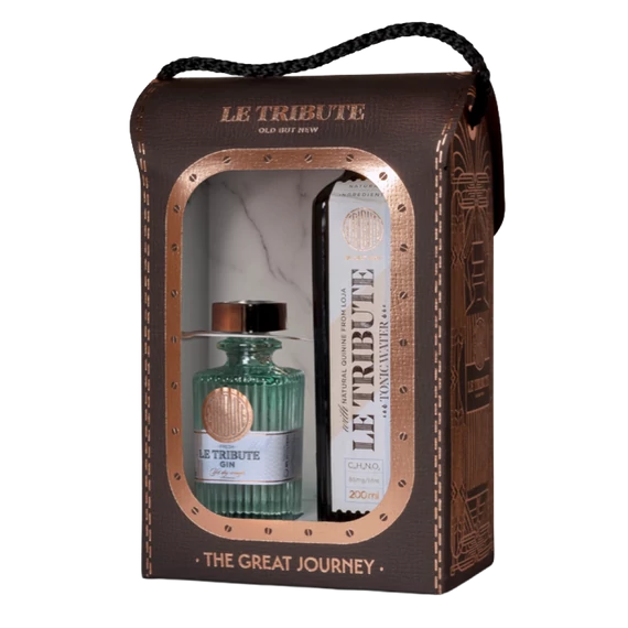Le Tribute gin 0,05 l 43% + tonic water 200 ml Gift box