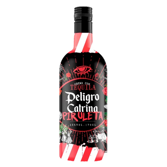 Peligro Catrina teq. krémlikőr nyalóka ízű 0,7 l 15%